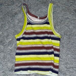 Striped Multicolor Women's Tank Top